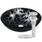 Novatto TARTARUGA Glass Vessel Bathroom Sink Set, Brushed Nickel NOHP-G012BN - alternate 1